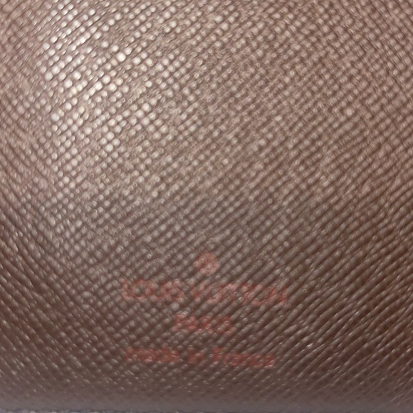 Louis Vuitton Damier Ebene Logo Print Wallet. Satin Dust Bag. - Picture 6 of 11
